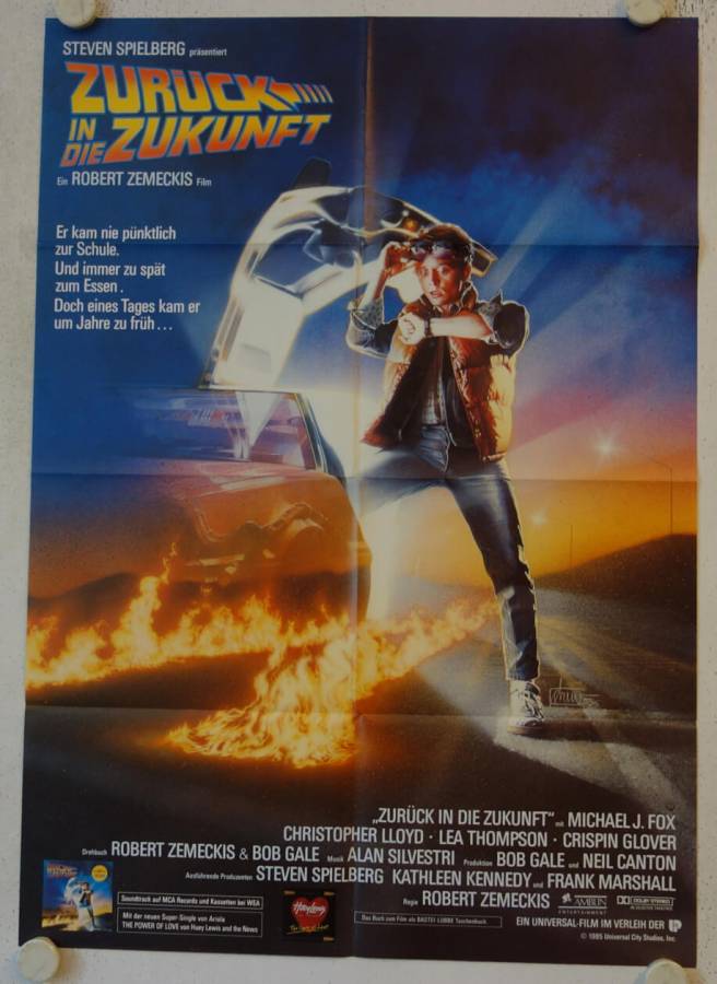 Zurück in die Zukunft originales deutsches Filmplakat